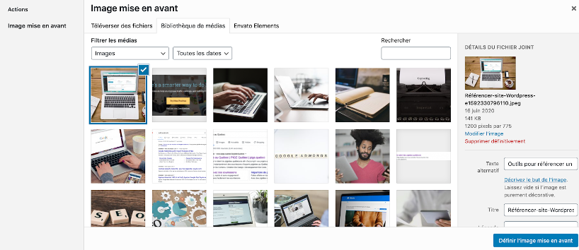 Les balises ALT des images sont une belle façon de référencer son site WordPress